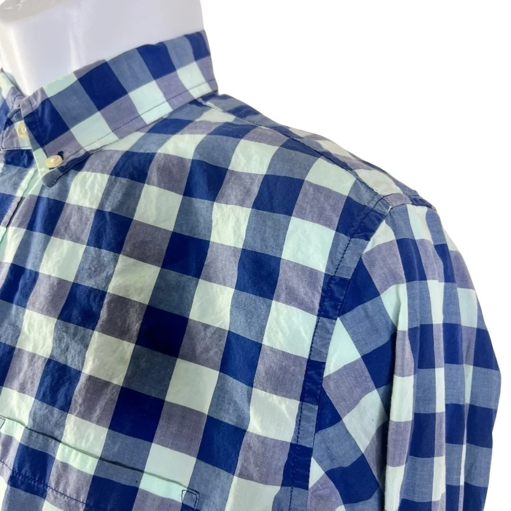 J.Crew Men’s Casual Shirt Button down Plaid Size M